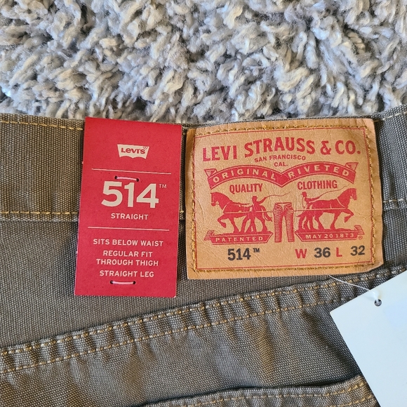 Levi's Men's 514 Straight Fit Cut Jeans  Earth Brown 2-Canvas, 36W x 32L - Picture 2 of 7